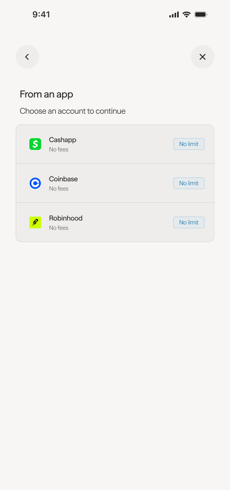 Choose app