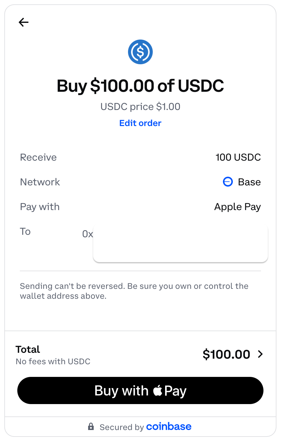 Apple Pay transaction