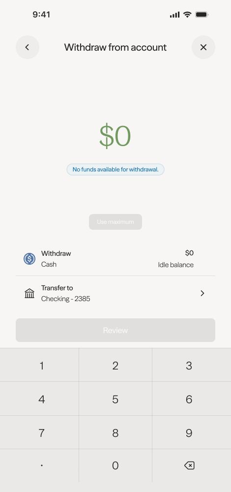 Review transaction